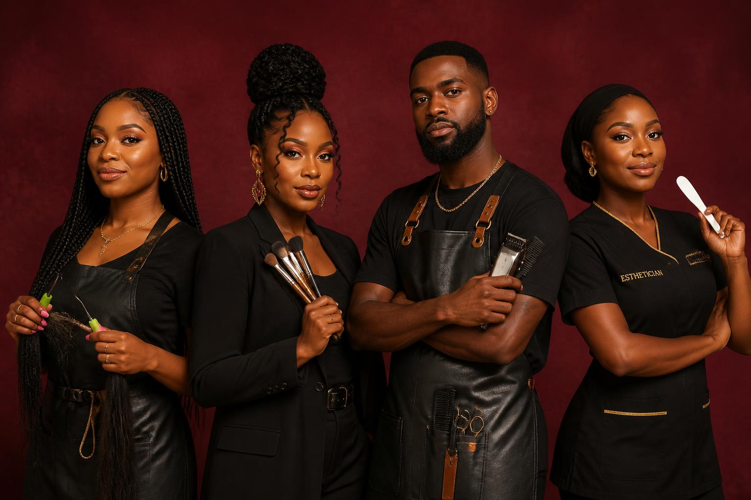 African beauty professionals